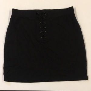 High waist mini skirt